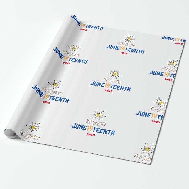 19. Juni Geschenkpapier (Ungerollt)