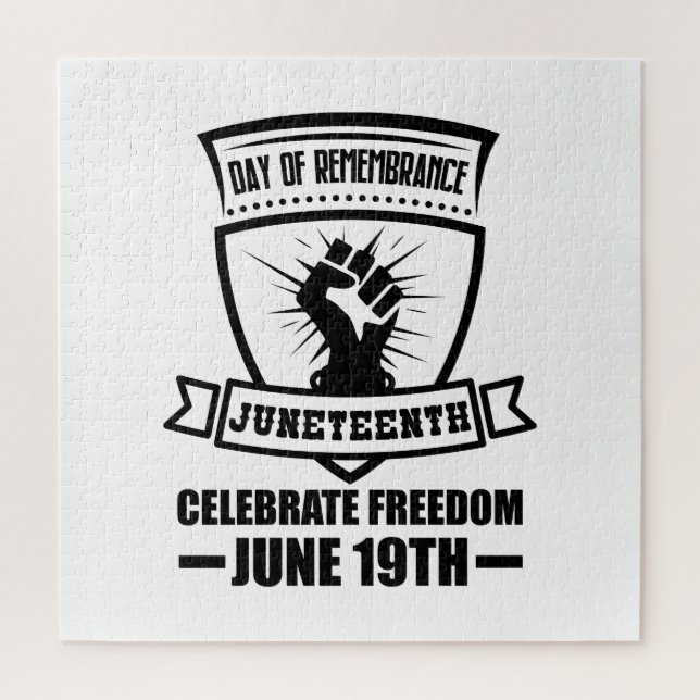 19. Juni, Monat der schwarzen Geschichte, Kwanzaa, Puzzle (Vertikal)