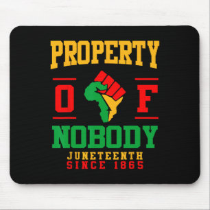 19. Juni Seit 1865 schwarze Geschichte afrikanisch Mousepad