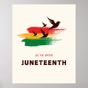 19. Juni Vögel Poster
