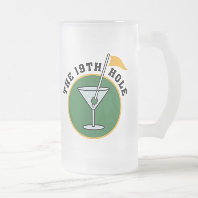 19. Loch-Tasse Mattglas Bierglas (Rechts)