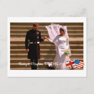 19. Mai 2018: Wenn Harry Meghan verheiratet Postkarte