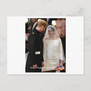 19. Mai 2018: Wenn Harry Meghan verheiratet Postkarte