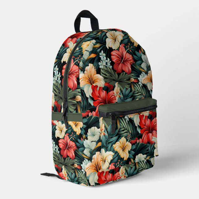 19 Muster Bedruckter Rucksack (Rückseitige Ecke links)