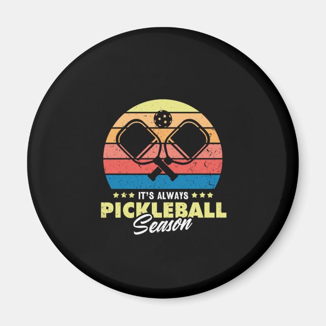 19.Seine immer Pickleball-Saison Magnet (Vorne)