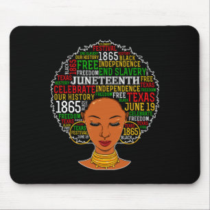 19. Shirt Frauen Junzehnte Afro Junzehnte Mousepad