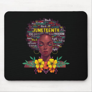 19. Shirt für Frauen Afro Beautiful Black P Mousepad