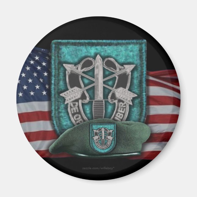 19. Spezialstreitkräfte Gruppe Flash Veterans Vete Magnet (Vorne)