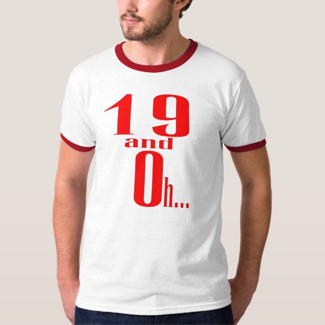 19 und oh Alt-T - Shirt (hinter) (Vorderseite)