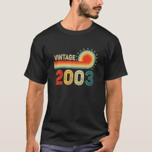 19Th Birthday Gift - Vintage 2003 Retro Bday 19 Ye T-Shirt