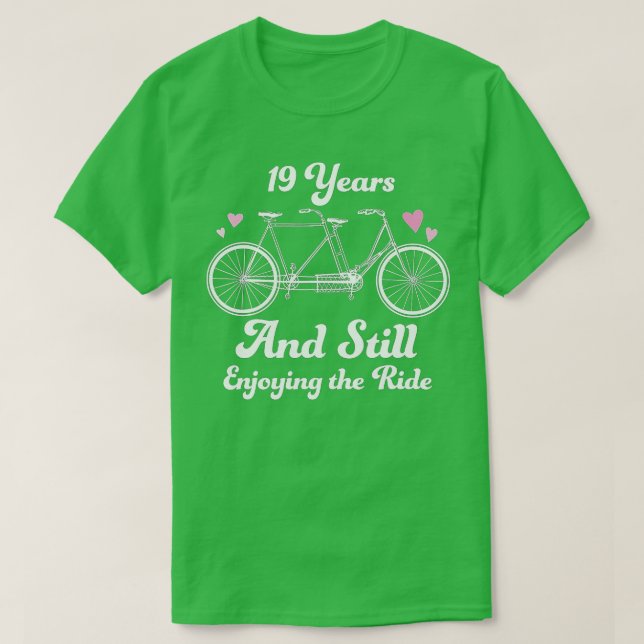 19th Wedding Anniversary  19 Years Together Gift I T-Shirt (Design vorne)