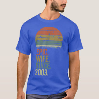 19th Wedding Anniversary Women s, Epic Wife Since T-Shirt