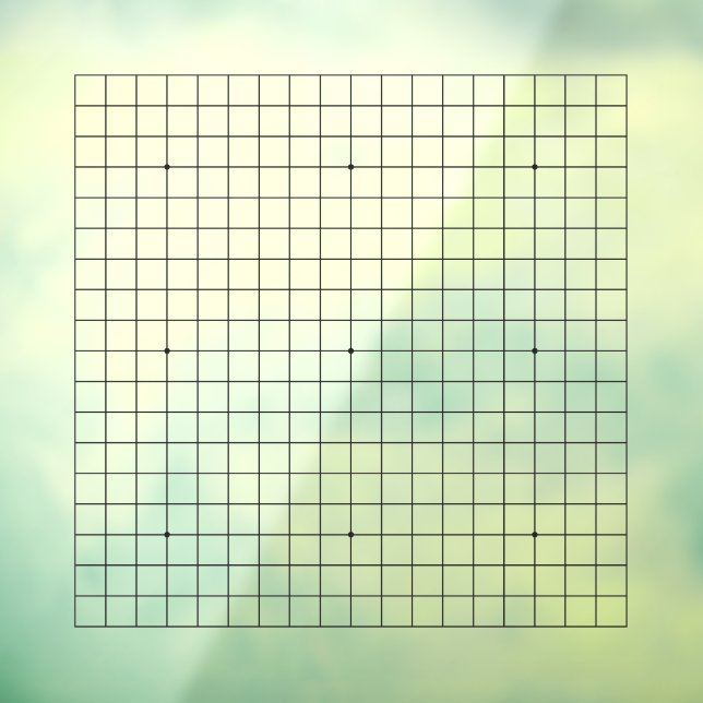 19x19 Demo Goban 200% Skalierbarkeit Verklammern Fensteraufkleber (Blatt 3)