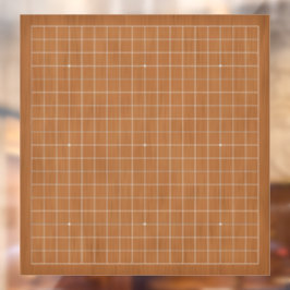 19X19 Goban mit weißen Linien anpassbarer Decal Fensteraufkleber