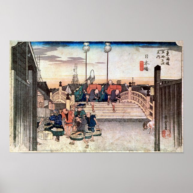 1. 日本橋, 広重 POSTER (Vorne)