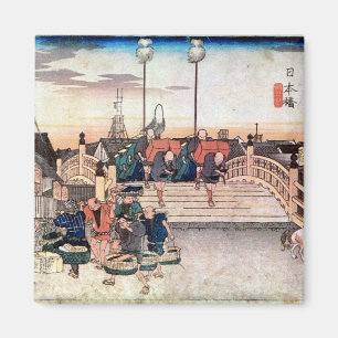 1. 日 本 橋, 広 重 Nihonbashi, Hiroshige, Ukiyo-e Magnet