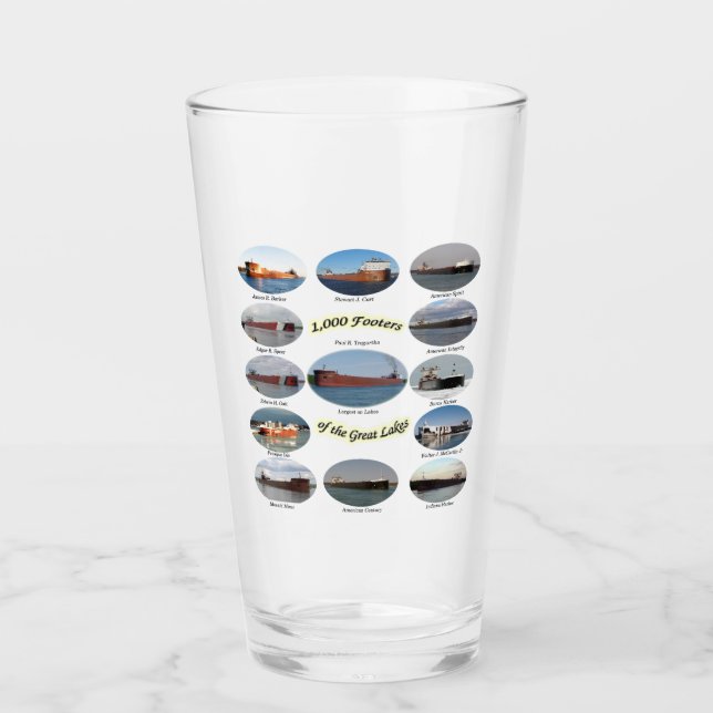 1.000 Fuß Frachtschiffe auf den Großen Seen Glas V (Vorderseite)