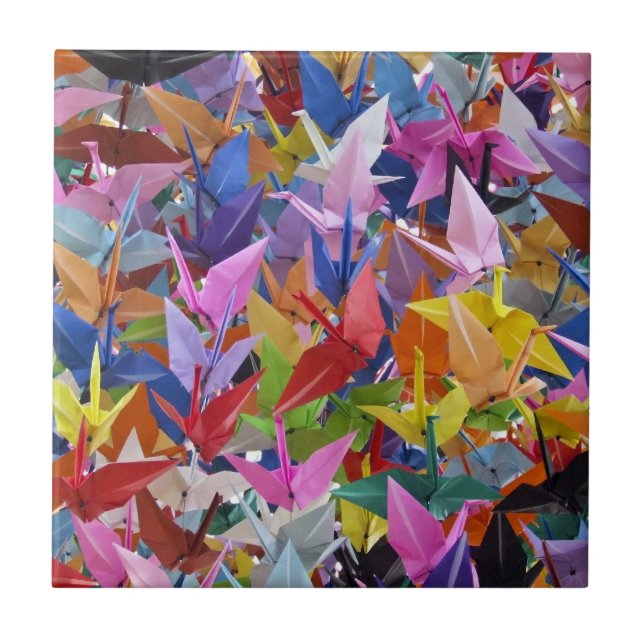 1.000 Origami Papierkran-Fliese Fliese (Vorderseite)