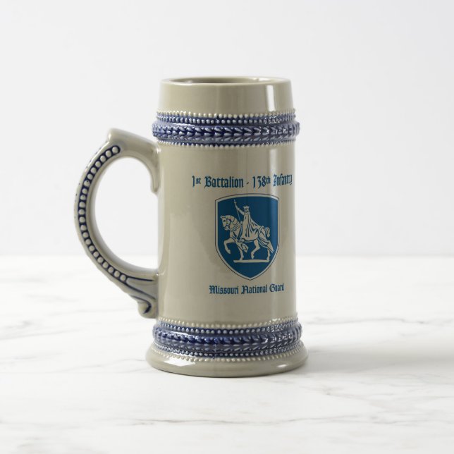 1/138th Infanterie Stein Bierglas (Links)