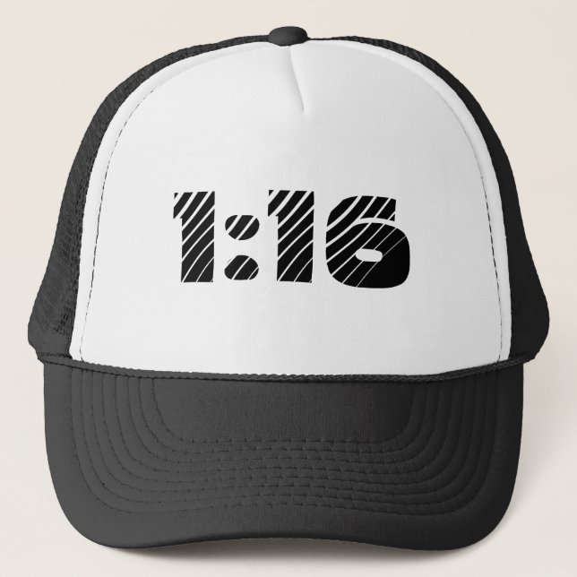 1:16hut (Römer-1:16) Truckerkappe (Vorderseite)