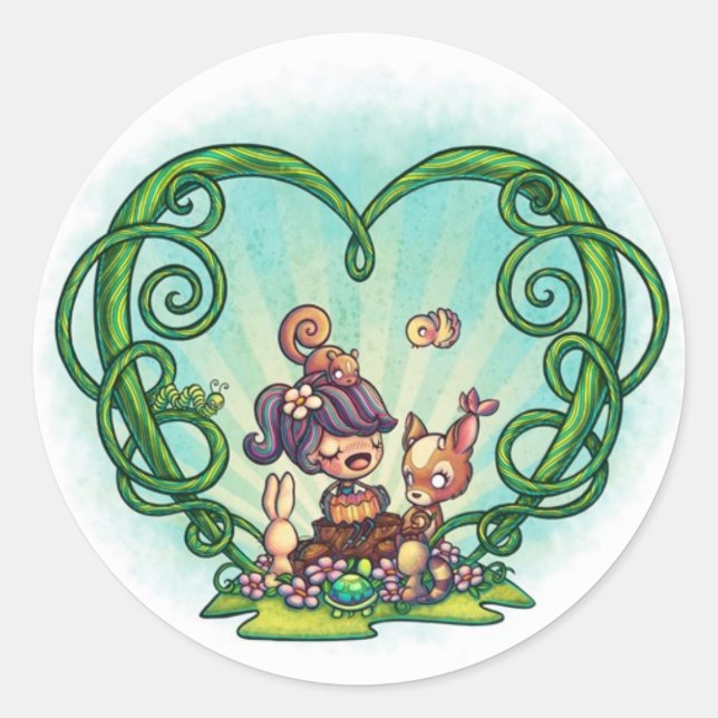 1 1/2" Forest Song Stickers (Vorderseite)