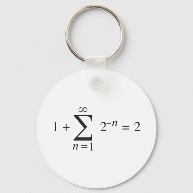 1 + 1 = 2 _ Summennotierung Schlüsselanhänger (Vorderseite)