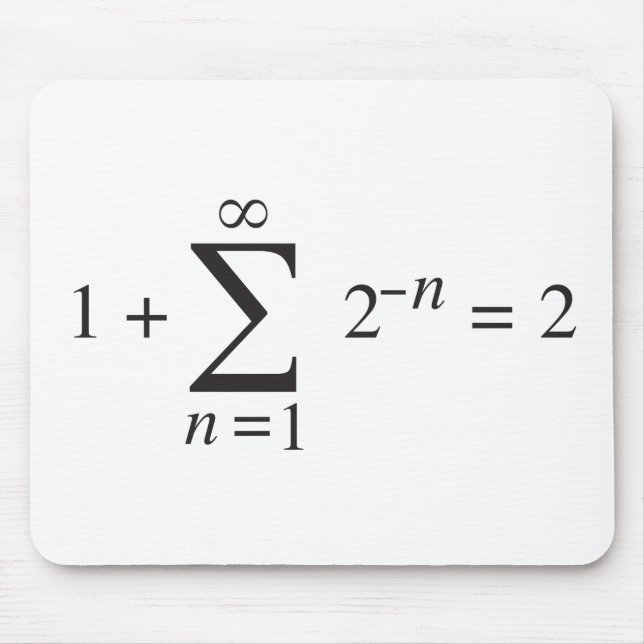 1 + 1 = 2 _Summierungsanmerkung Mousepad (Vorne)