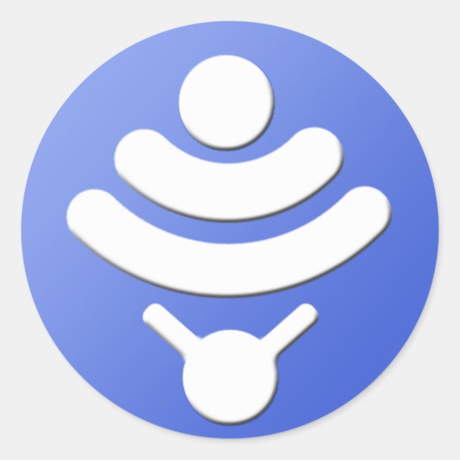 1 1/2 Zoll Weichmacher-Aufkleber Runder Aufkleber (Vorderseite)