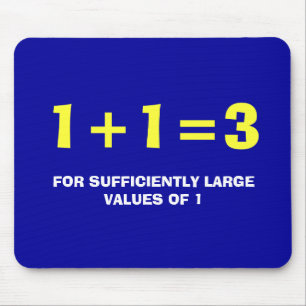 1+1=3 MOUSEPAD