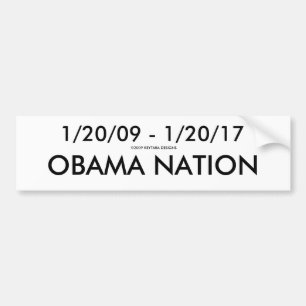 1/20/09 - 1/20/17, OBAMA-NATION, 2009 KEYTARA… AUTOAUFKLEBER