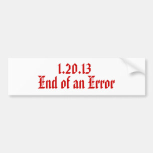 1.20.13, Ende eines Fehlers Autoaufkleber