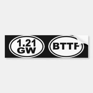 1,21 Gigawatts?! Autoaufkleber