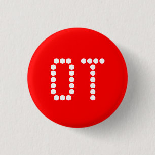 1,25" OT Knopf - Rot Button