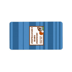 1,25"x2,75" Hershey's Miniature All Star Blue Adressaufkleber