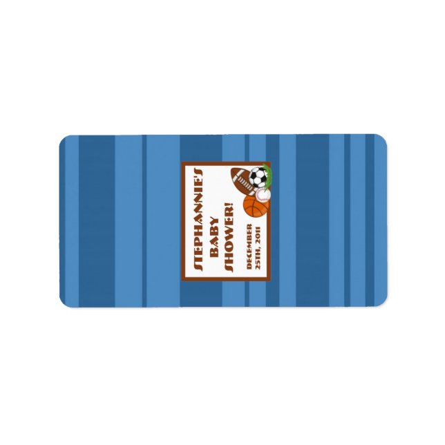 1,25"x2,75" Hershey's Miniature All Star Blue Adressaufkleber (Vorne)