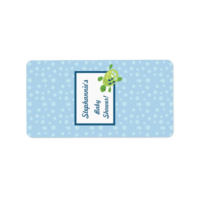 1,25"x2,75" Hershey's Miniaturschildkrötenriff Oze Adressaufkleber (Vorne)