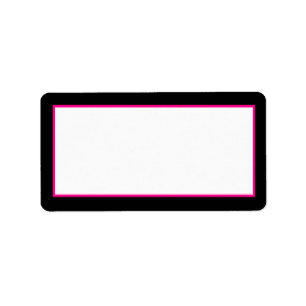 1.25"x2.75" Hot-Pink-Zebra-Druckadresse Adressaufkleber