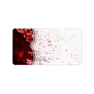 1.25"x2.75" Mailing Address Blood Spritzer Vampire Adressaufkleber
