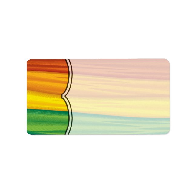 1.25"x2.75" Mailing Addresslgbtq Regenbogenflagge  Adressaufkleber (Vorne)