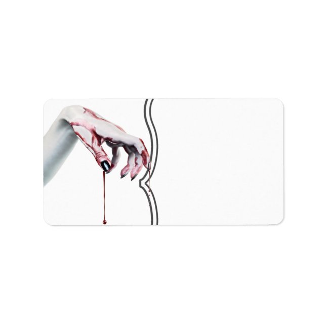 1.25"x2.75" Mailing Adresse zombie blutdrucksenken Adressaufkleber (Vorne)