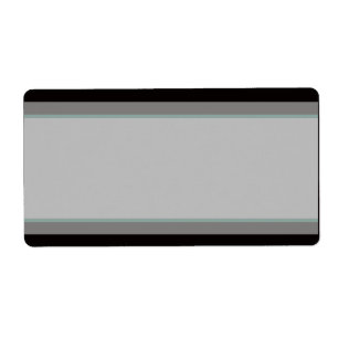 1.25"x2.75" Mailingadresse Aquamarin & schwarz Dam