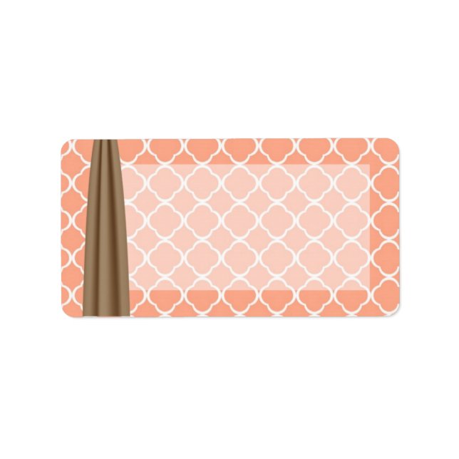 1.25"x2.75" Mailingadresse Mason Jar Flow Adressaufkleber (Vorne)