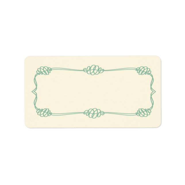 1.25"x2.75" Mailingadresse Nautical Knotenprüfer Adressaufkleber (Vorne)