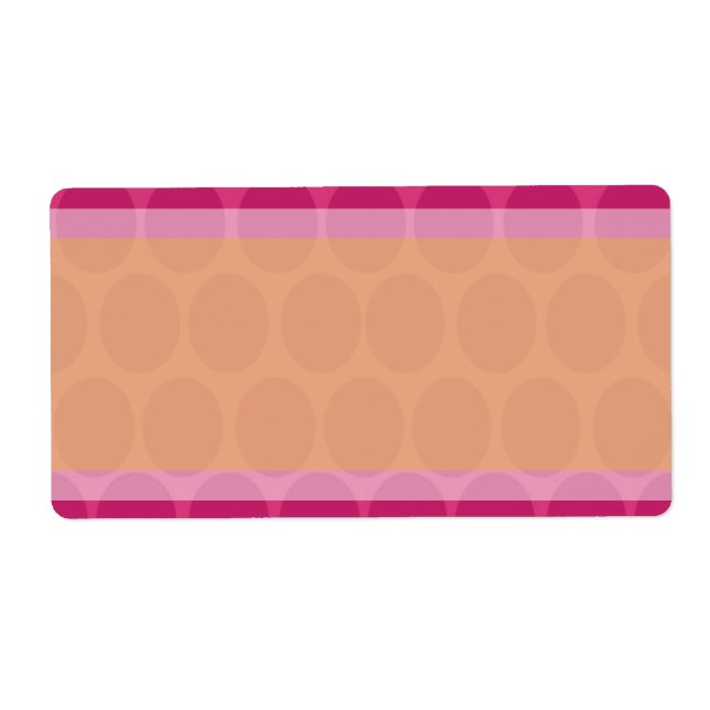1.25"x2.75" Postadresse Marokkanische Polka Dots (Vorne)