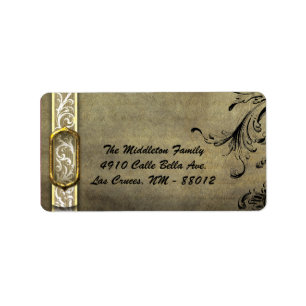 1.25"x2.75" XMAS Buckle Filigree Mailing-Adresse Adressaufkleber