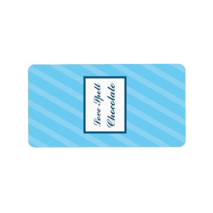 1,25" x 2,75" Hershey's Birdcage/Blue Stripes cage Adressaufkleber