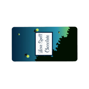 1,25" x 2,75" Hershey's Fireflies und Mason Jars Adressaufkleber