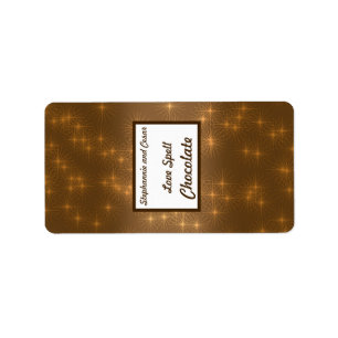 1,25" x 2,75" Hershey's Miniatur Winter Brown Adressaufkleber