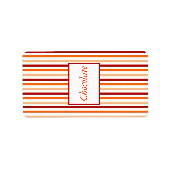 1,25" x 2,75" Hershey's Orange Tiger Lilly mit Str Adressaufkleber (Vorne)