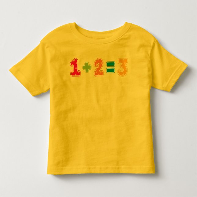 1+2=3 KLEINKIND T-SHIRT (Vorderseite)